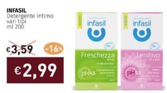 INFASIL Detergente Intimo vari tipi ml 200