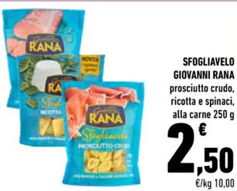 Conad SFOGLIAVELO GIOVANNI RANA 250 g offerta