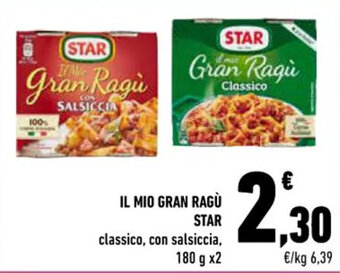 Conad IL MIO GRAN RAGÙ STAR 180 g x 2 offerta