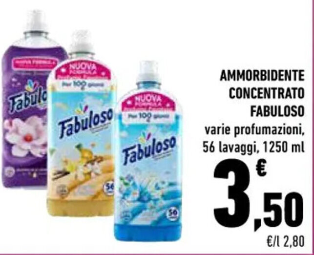 Conad AMMORBIDENTE CONCENTRATO FABULOSO 1250 ml offerta
