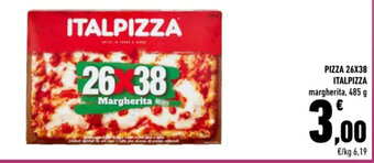 Conad PIZZA 26X38 ITALPIZZA margherita, 485 g offerta