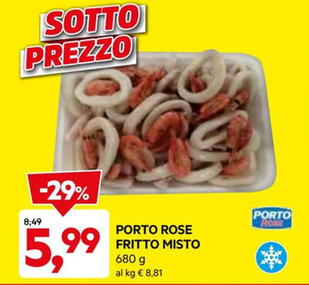 DPiù PORTO ROSE FRITTO MISTO 680 g offerta