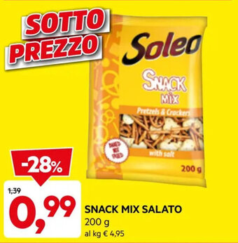 DPiù SNACK MIX SALATO 200 g offerta