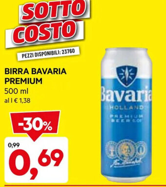 DPiù BIRRA BAVARIA PREMIUM 500 ml offerta