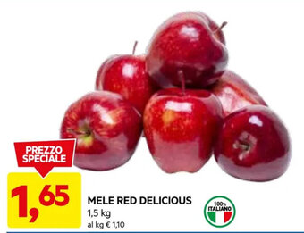 DPiù MELE RED DELICIOUS 1,5 kg offerta