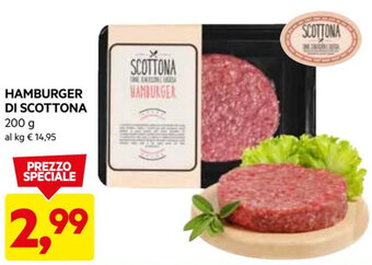 DPiù HAMBURGER DI SCOTTONA 200 g offerta