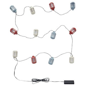 IKEA Sommarlånke illuminazione a led 12 luci, a batterie da esterno/lanterna multicolore offerta