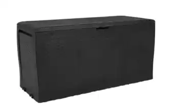 Baule da esterno keter samoa grafite in polipropilene 116.4 x 44.7 cm