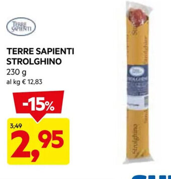 DPiù TERRE SAPIENTI STROLGHINO 230 g offerta