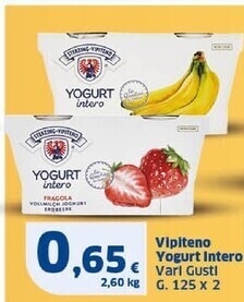Sigma Vipiteno yogurt intero offerta