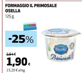 Coop Osella formaggio il primosale offerta