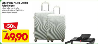 DPiù Set 2 trolley PIERRE CARDIN Ruian11 rigido offerta