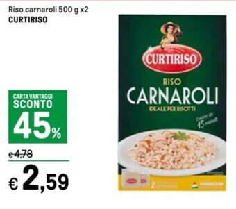 Iper La Grande Riso carnaroli 500 g x2 CURTIRISO offerta