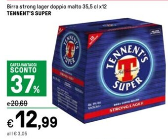 Iper La Grande Birra strong lager doppio malto 35,5 cl x12 offerta
