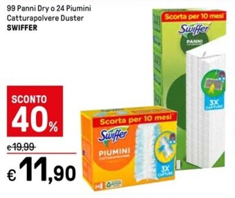 99 Panni Dry o 24 Piumini Catturapolvere Duster SWIFFER