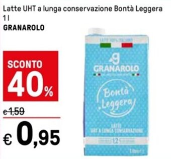 Latte UHT a lunga conservazione Bontà Leggera 1 l GRANAROLO