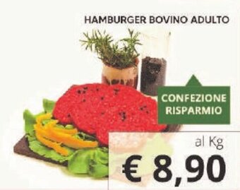 Supermercati Visotto HAMBURGER BOVINO ADULTO offerta