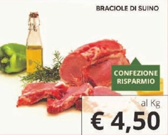 Supermercati Visotto BRACIOLE DI SUINO offerta