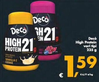 Decò High Protein vari tipi 235 g