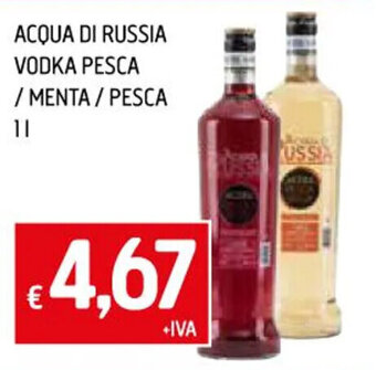 IperFamila ACQUA DI RUSSIA VODKA PESCA /MENTA/ PESCA 1 l offerta