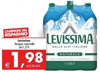 Levissima Acqua naturale 6x1,5 lt