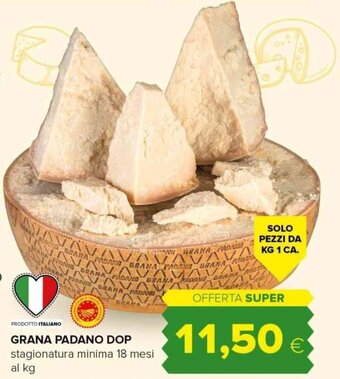 Tigre GRANA PADANO DOP stagionatura minima 18 mesi offerta