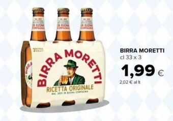 Tigre BIRRA MORETTI cl 33 x 3 offerta