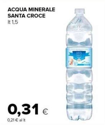 Tigre ACQUA MINERALE SANTA CROCE lt 1,5 offerta