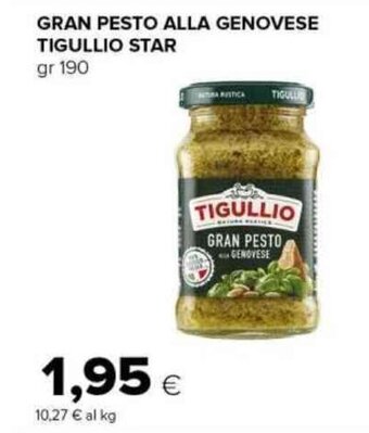 Tigre GRAN PESTO ALLA GENOVESE TIGULLIO STAR gr 190 offerta