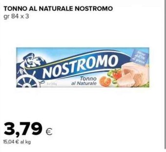 Tigre TONNO AL NATURALE NOSTROMO gr 84 x 3 offerta