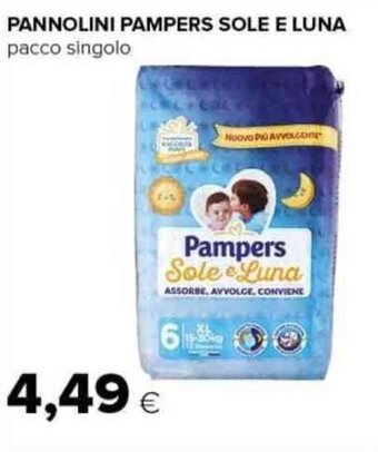 Tigre PANNOLINI PAMPERS SOLE E LUNA pacco singolo offerta