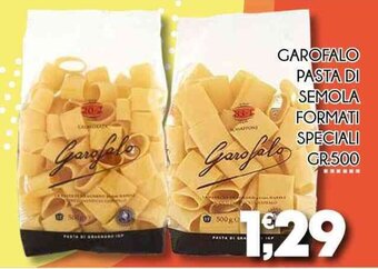 Enne Market GAROFALO PASTA DI SEMOLA FORMATI SPECIALI GR.500 offerta