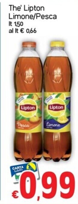 The' Lipton Limone/Pesca lt 150