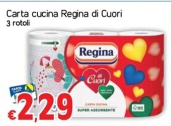 Kanguro Carta cucina Regina di Cuori 3 rotoli offerta