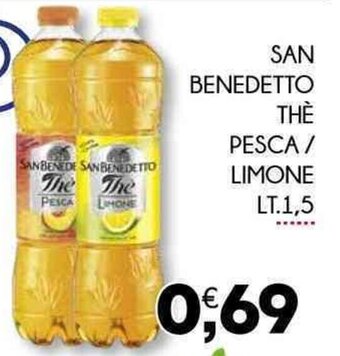 Enne Market SAN BENEDETTO THÈ PESCA/ LIMONE LT. 1,5 offerta
