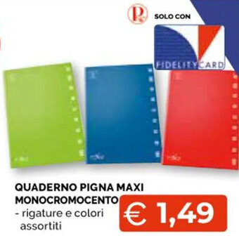 QUADERNO PIGNA MAXI MONOCROMOCENTO