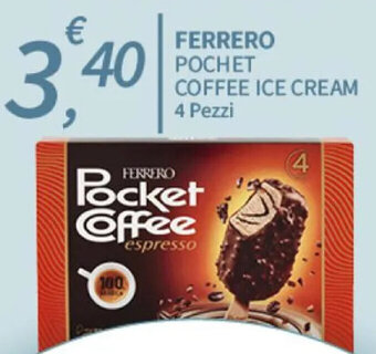 SpeSì FERRERO POCHET COFFEE ICE CREAM 4 Pezzi offerta