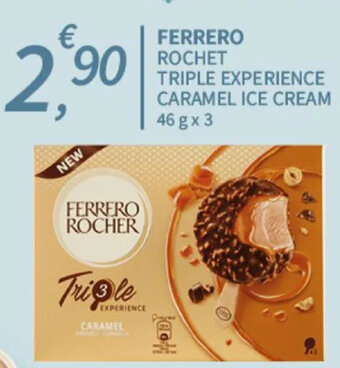SpeSì FERRERO ROCHET TRIPLE EXPERIENCE CARAMEL ICE CREAM 46 gx 3 offerta