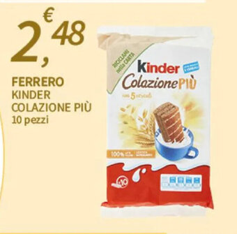 SpeSì FERRERO KINDER COLAZIONE PIÙ 10 pezzi offerta