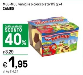 Muu-Muu vaniglia o cioccolato 115 g x4 CAMEO