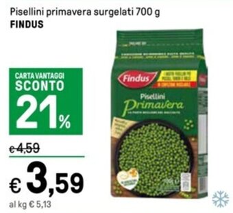 Pisellini primavera surgelati 700 g FINDUS