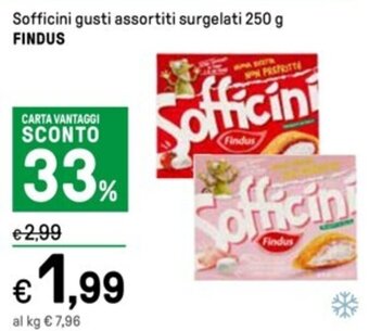 Iper La Grande Sofficini gusti assortiti surgelati 250 g FINDUS offerta