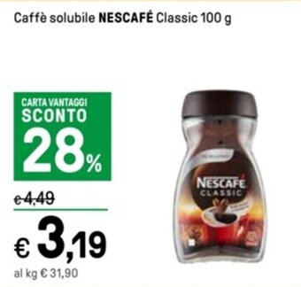Iper La Grande Caffè solubile NESCAFÉ Classic 100 g offerta