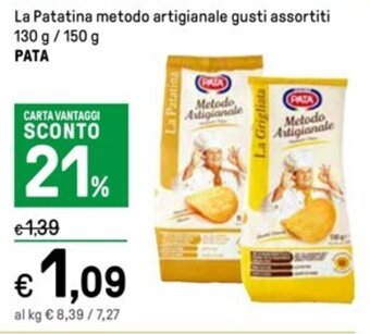Iper La Grande La Patatina metodo artigianale gusti assortiti 130 g / 150 g PATA offerta