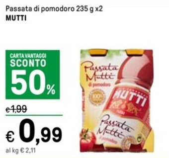 Iper La Grande Passata di pomodoro 235 g x2 MUTTI offerta