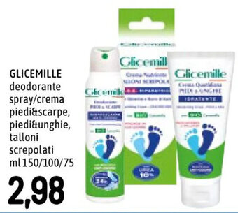 Famila Superstore GLICEMILLE deodorante spray/crema piedi&scarpe, piedi&unghie, talloni screpolati ml 150/100/75 offerta