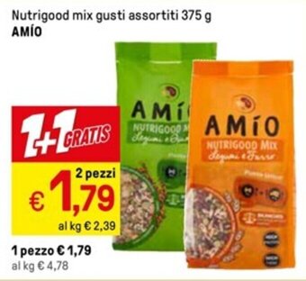 Iper La Grande Nutrigood mix gusti assortiti 375 g AMÍO offerta
