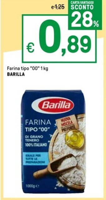 Iper La Grande Farina tipo "00" 1 kg BARILLA offerta