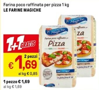 Iper La Grande Farina poco raffinata per pizza 1 kg LE FARINE MAGICHE offerta