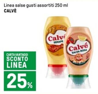 Iper La Grande Linea salse gusti assortiti 250 ml CALVÈ offerta